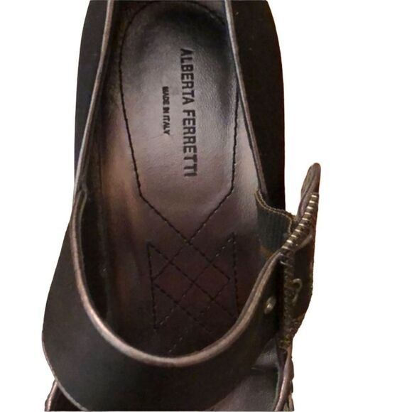 Alberta Ferretti Sequin Mary Jane Heels Size 8 - Picture 10 of 10